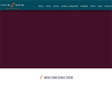 Tablet Screenshot of movezonedancecrew.be